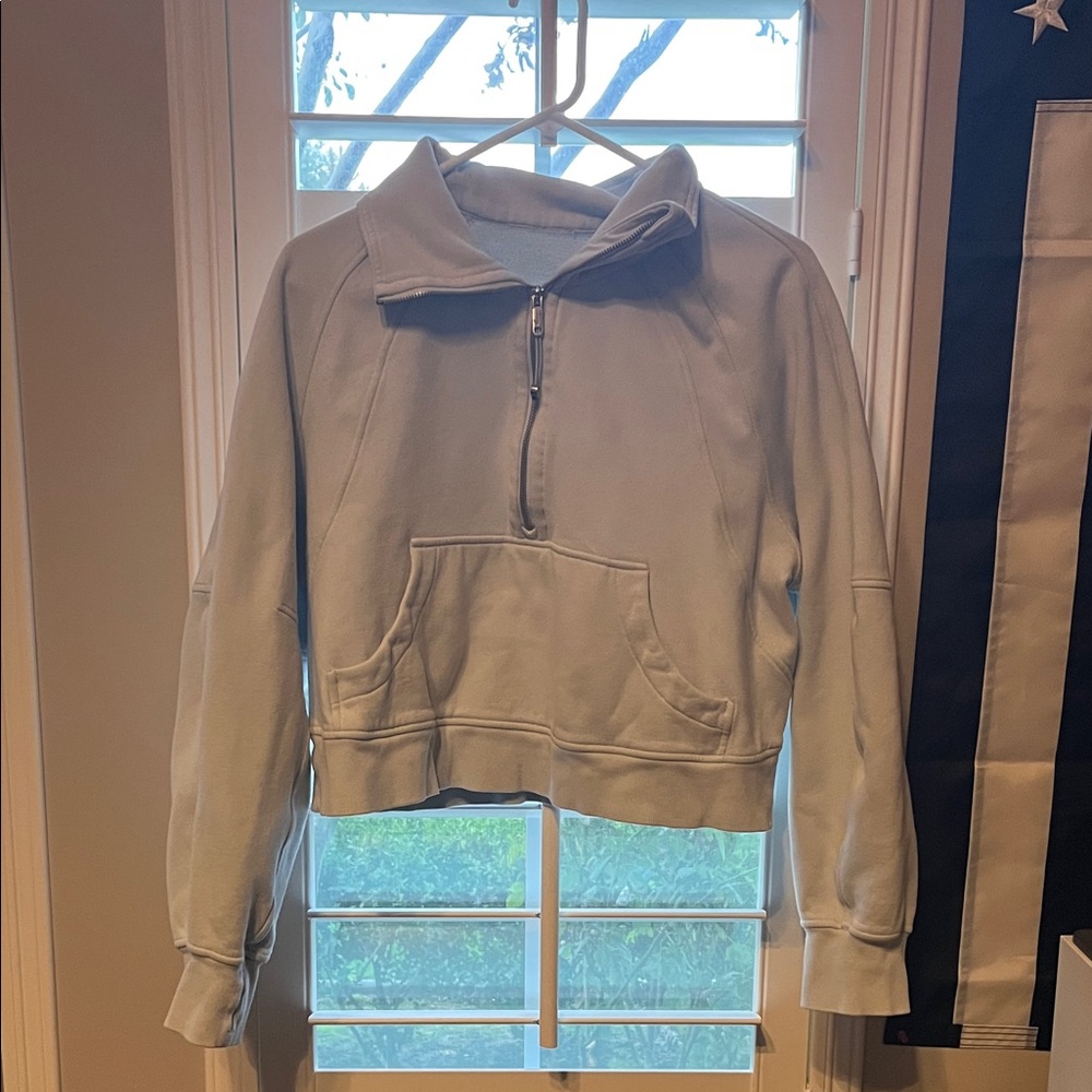 Light Blue Quarter-Zip Lululemon Sweatshirt